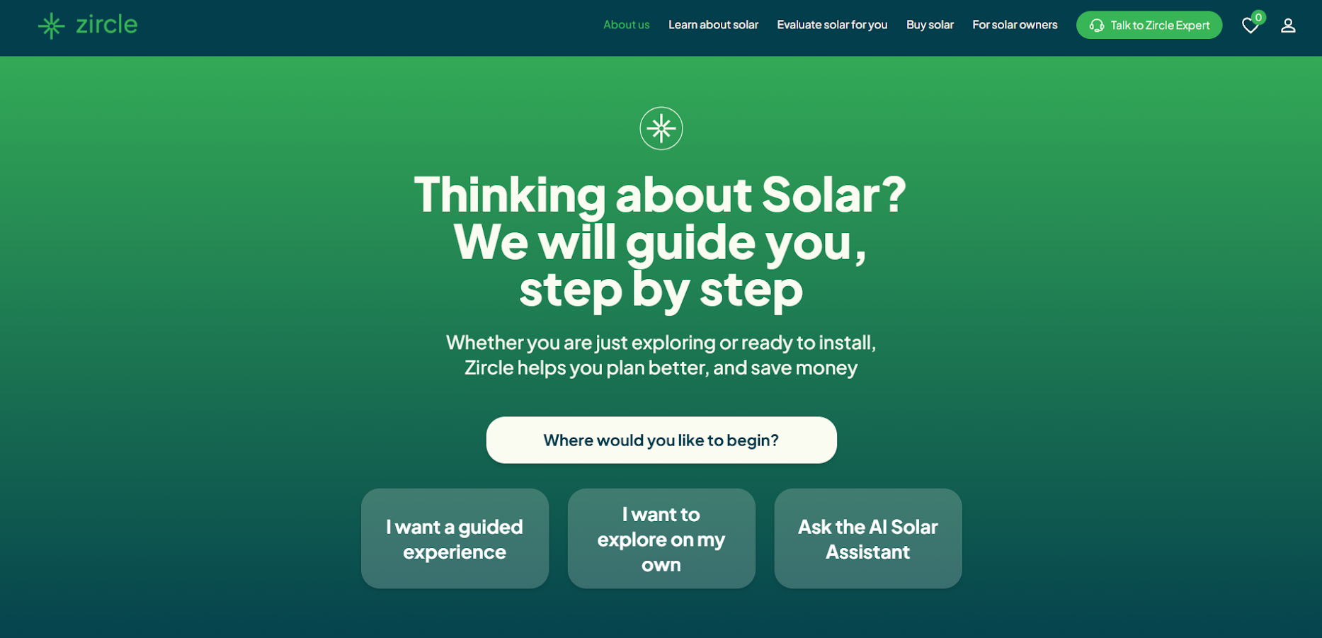 Zircle solar guide